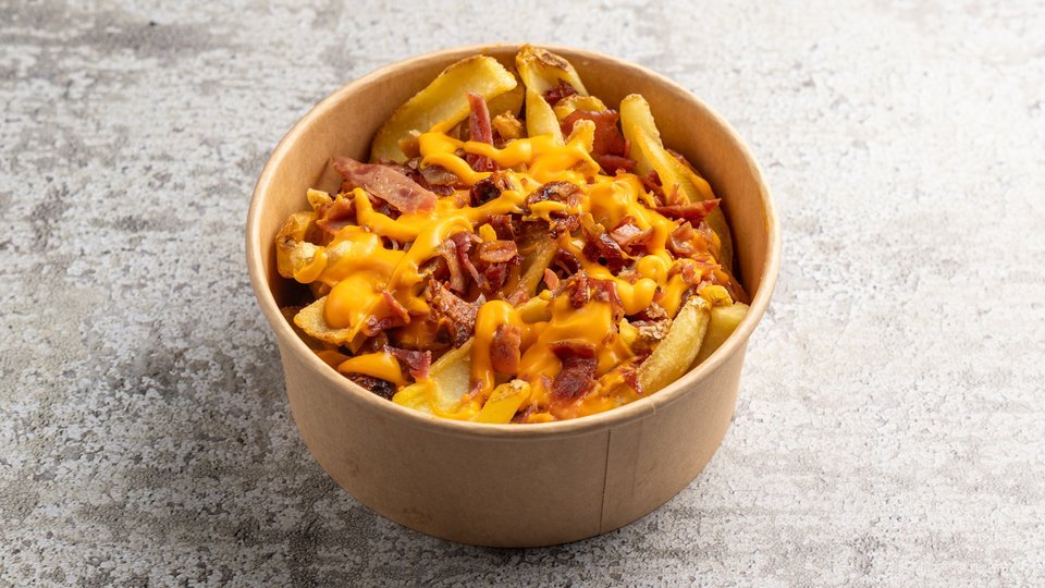 Πατάτες Large με Λιωμένο Cheddar και Bacon (Κουτί Φαγητού)